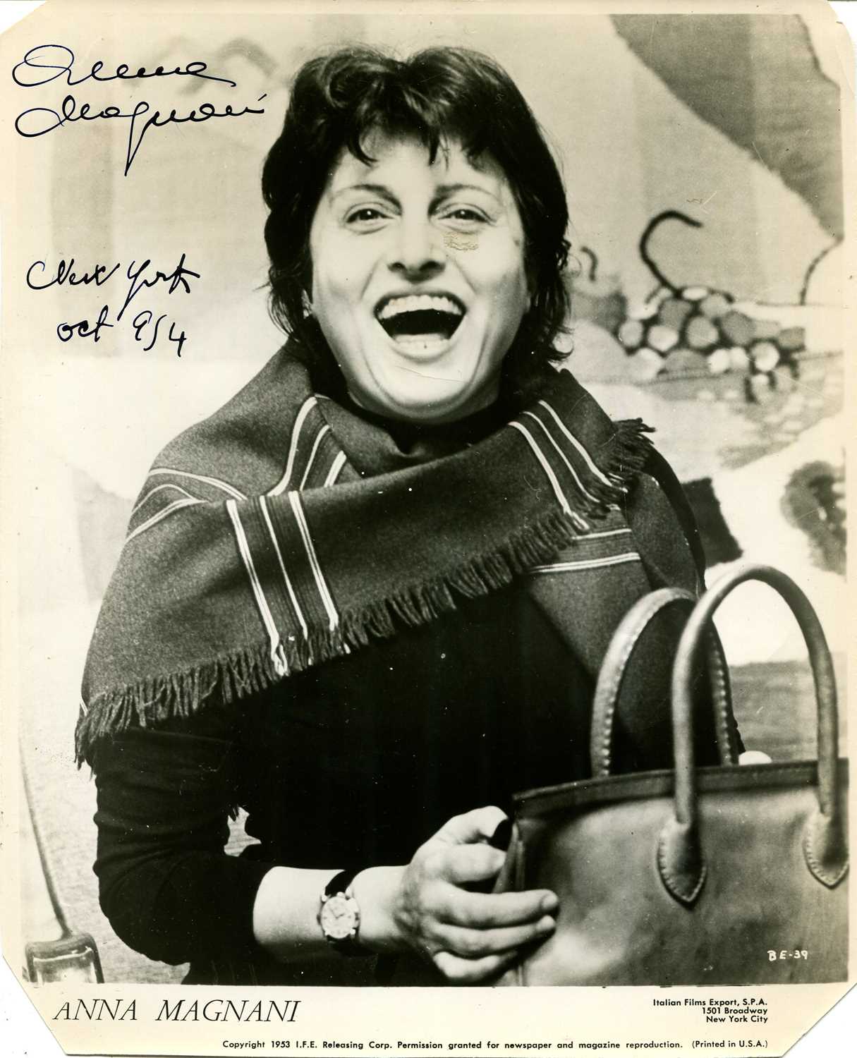 Lot 67 - MAGNANI ANNA: (1908-1973)