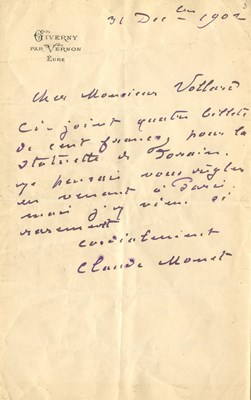 Lot 1061 - MONET CLAUDE: (1840-1926)