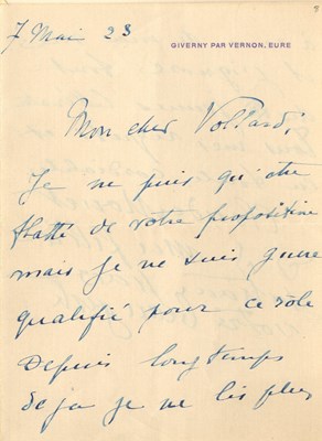 Lot 1061 - MONET CLAUDE: (1840-1926)