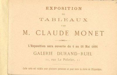 Lot 1061 - MONET CLAUDE: (1840-1926)