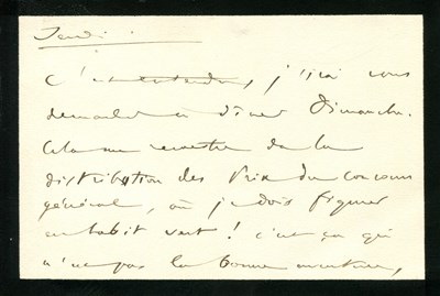 Lot 626 - SAINT-SAENS CAMILLE: (1835-1921)