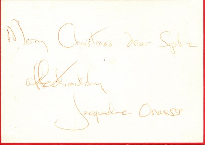 Lot 1215 - KENNEDY JACQUELINE: (1929-1994)