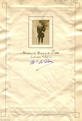 Lot 588 - DION JULES FELIX DE: (1856-1946)