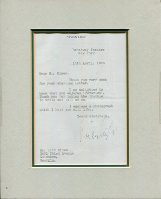 Lot 59 - LEIGH VIVIEN: (1913-1967)