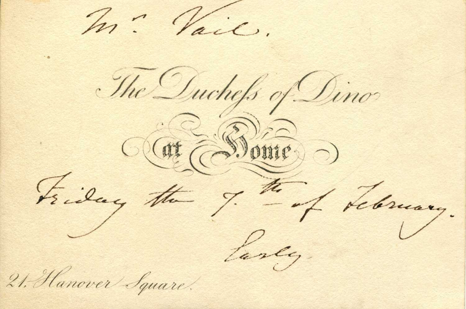 Lot 1234 - DOROTHEA OF COURLAND: (1793-1862)