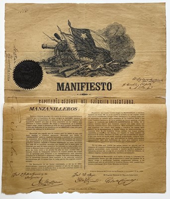 Lot 1219 - CESPEDES DEL CASTILLO CARLOS MANUEL: (1819-1874)