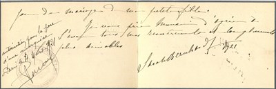 Lot 2 - BERNHARDT SARAH: (1844-1923)