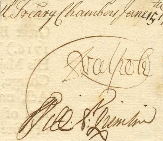 Lot 1668 - WALPOLE ROBERT: (1676-1745)