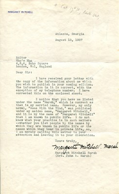 Lot 901 - MITCHELL MARGARET: (1900-1949)