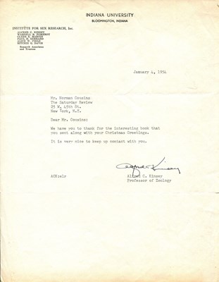 Lot 969 - KINSEY ALFRED: (1894-1956)