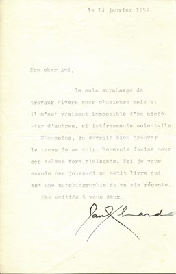 Lot 865 - ELUARD PAUL: (1895-1952)