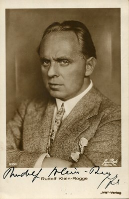 Lot 133 - KLEIN-ROGGE RUDOLF: (1885-1955)