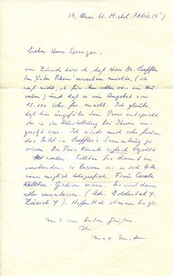 Lot 778 - ERNST MAX: (1891-1976)