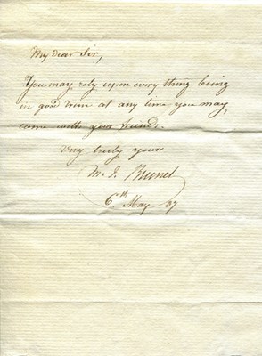 Lot 962 - BRUNEL MARC ISAMBARD: (1769-1849)