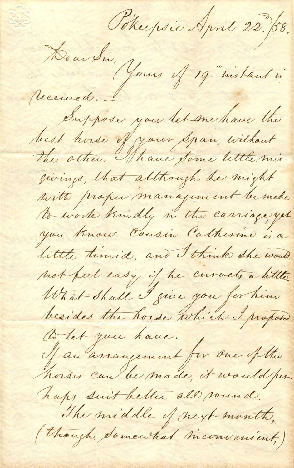 Lot 960 - MORSE SAMUEL F. B.: (1791-1872)