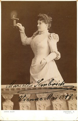 Lot 236 - SEMBRICH MARCELLA: (1858-1935)