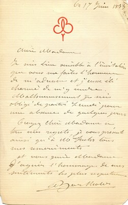 Lot 810 - BARTHOLDI FREDERIC AUGUSTE: (1834-1904)