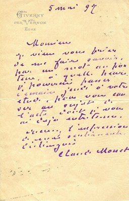 Lot 718 - MONET CLAUDE: (1840-1926)