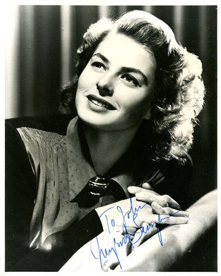 Lot 327 - BERGMAN INGRID: (1915-1982)