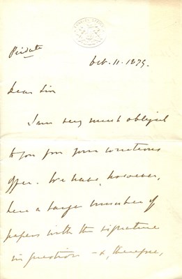 Lot 1204 - SALISBURY MARQUESS OF: (1830-1903)