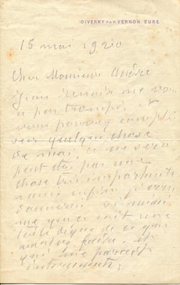 Lot 725 - MONET CLAUDE: (1840-1926)