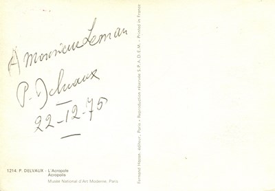 Lot 746 - DELVAUX PAUL: (1897-1994)