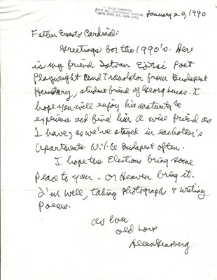 Lot 907 - GINSBERG ALLEN: (1926-1997)