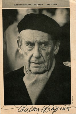Lot 819 - GROPIUS WALTER: (1883-1969)