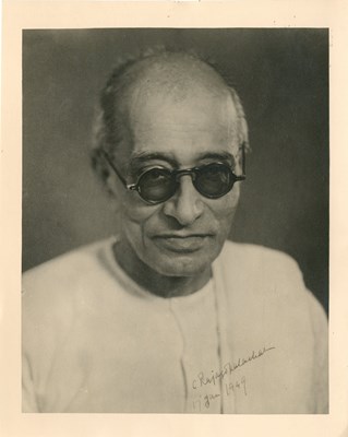 Lot 1239 - RAJAGOPALACHARI CHAKRAVARTI: (1878-1972)
