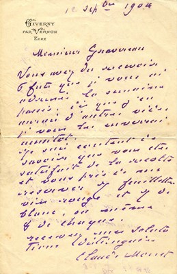 Lot 720 - MONET CLAUDE: (1840-1926)