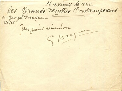 Lot 771 - BRAQUE GEORGES: (1882-1963)