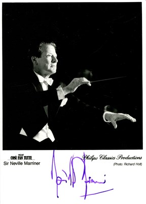Lot 217 - MARRINER NEVILLE SIR: (1924-2016)