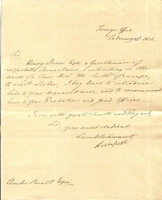 Lot 1197 - LIVERPOOL EARL OF: (1770-1828)