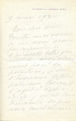 Lot 724 - MONET CLAUDE: (1840-1926)