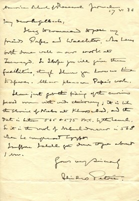 Lot 572 - PETRIE WILLIAM FLINDERS: (1853-1942)
