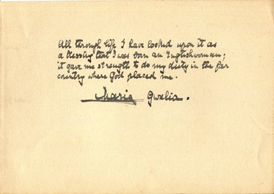Lot 1116 - MARIE OF ROMANIA: (1875-1938)