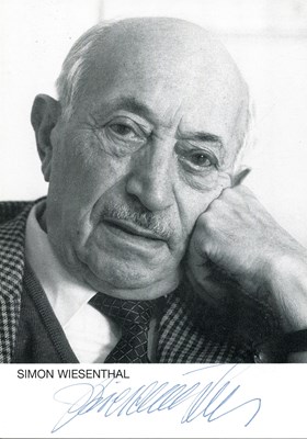 Lot 1032 - WIESENTHAL SIMON (1908-2005)