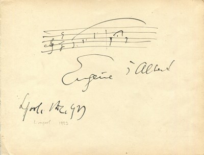 Lot 649 - D´ALBERT EUGENE: (1864-1932)