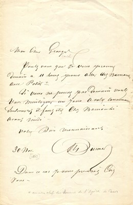 Lot 845 - DUMAS ALEXANDRE Pere: (1802-1870)