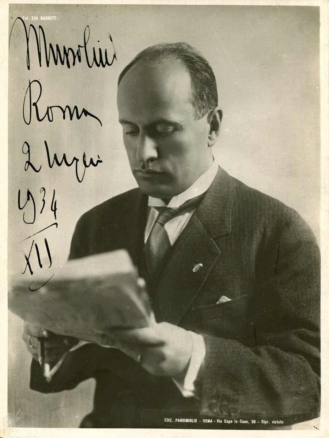 Lot 1028 - MUSSOLINI BENITO: (1883-1945)