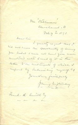 Lot 972 - STANLEY HENRY MORTON: (1841-1904)