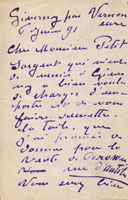 Lot 705 - MONET CLAUDE: (1840-1926)