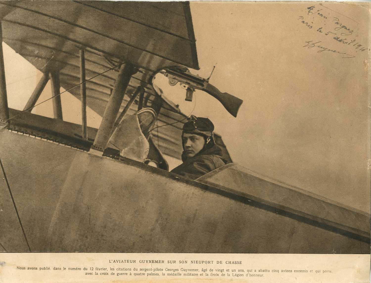 Lot 978 - GUYNEMER GEORGES: (1894-1917)