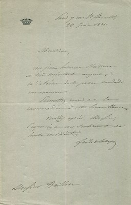 Lot 966 - DE LESSEPS FERDINAND: (1805-1894)