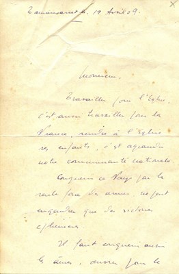 Lot 561 - FOUCAULD CHARLES DE: (1858-1916)