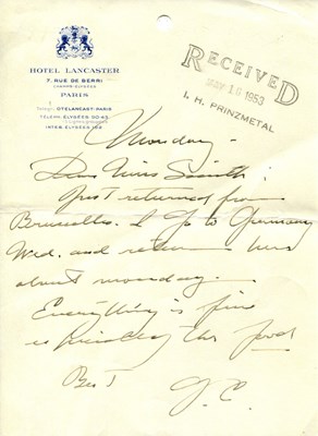 Lot 305 - COOPER GARY: (1901-1961)