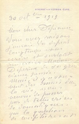 Lot 727 - MONET CLAUDE: (1840-1926)