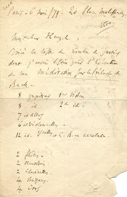 Lot 624 - GOUNOD CHARLES: (1818-1893)