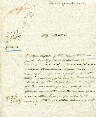 Lot 1073 - BONAPARTE RAMOLINO LETIZIA: (1750-1836)