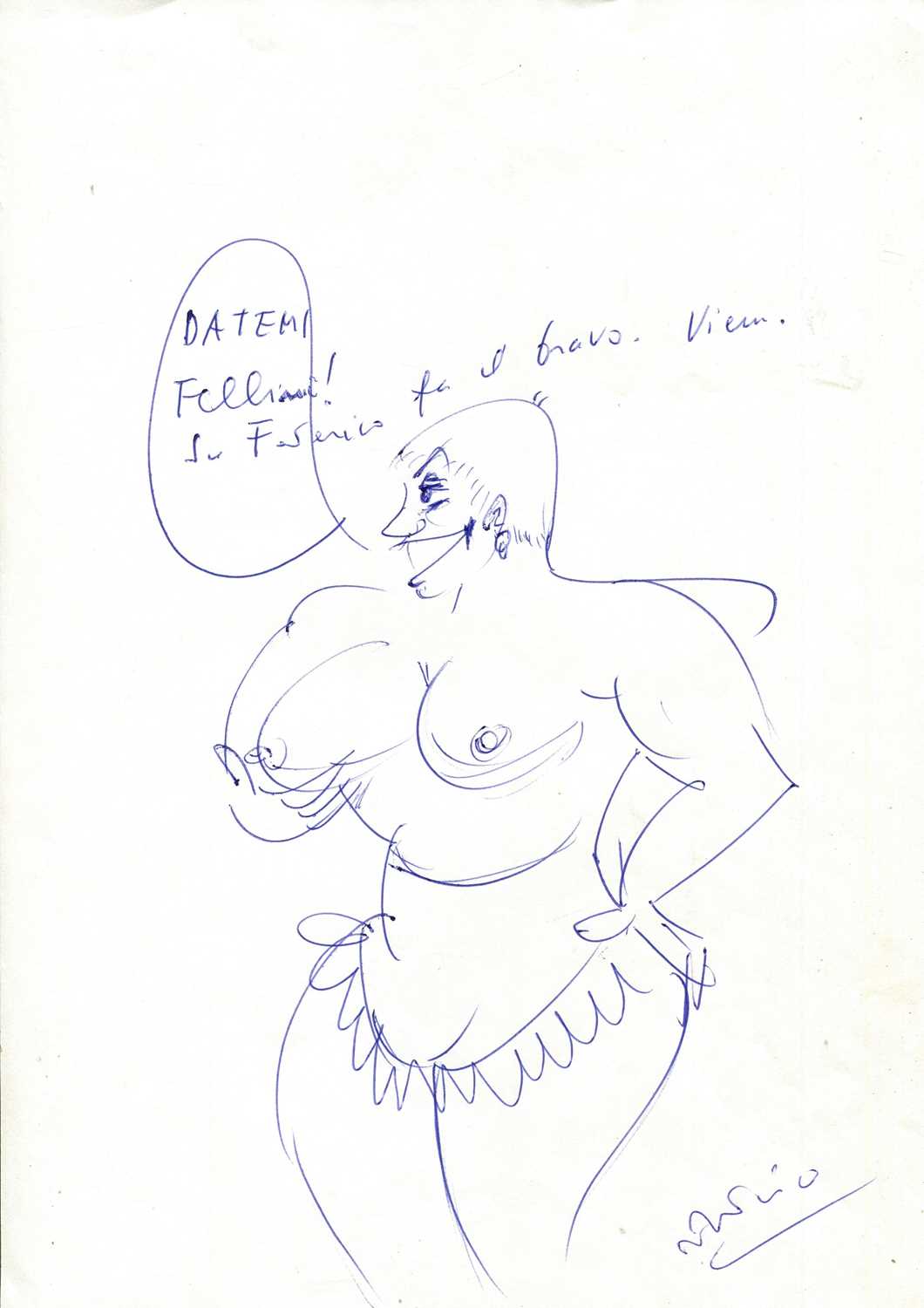 Lot 346 - FELLINI FEDERICO: (1920-1993)